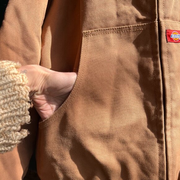 Dickies Canvas Jacket Mens 3XL Work Coat Hooded - Picture 5 of 10